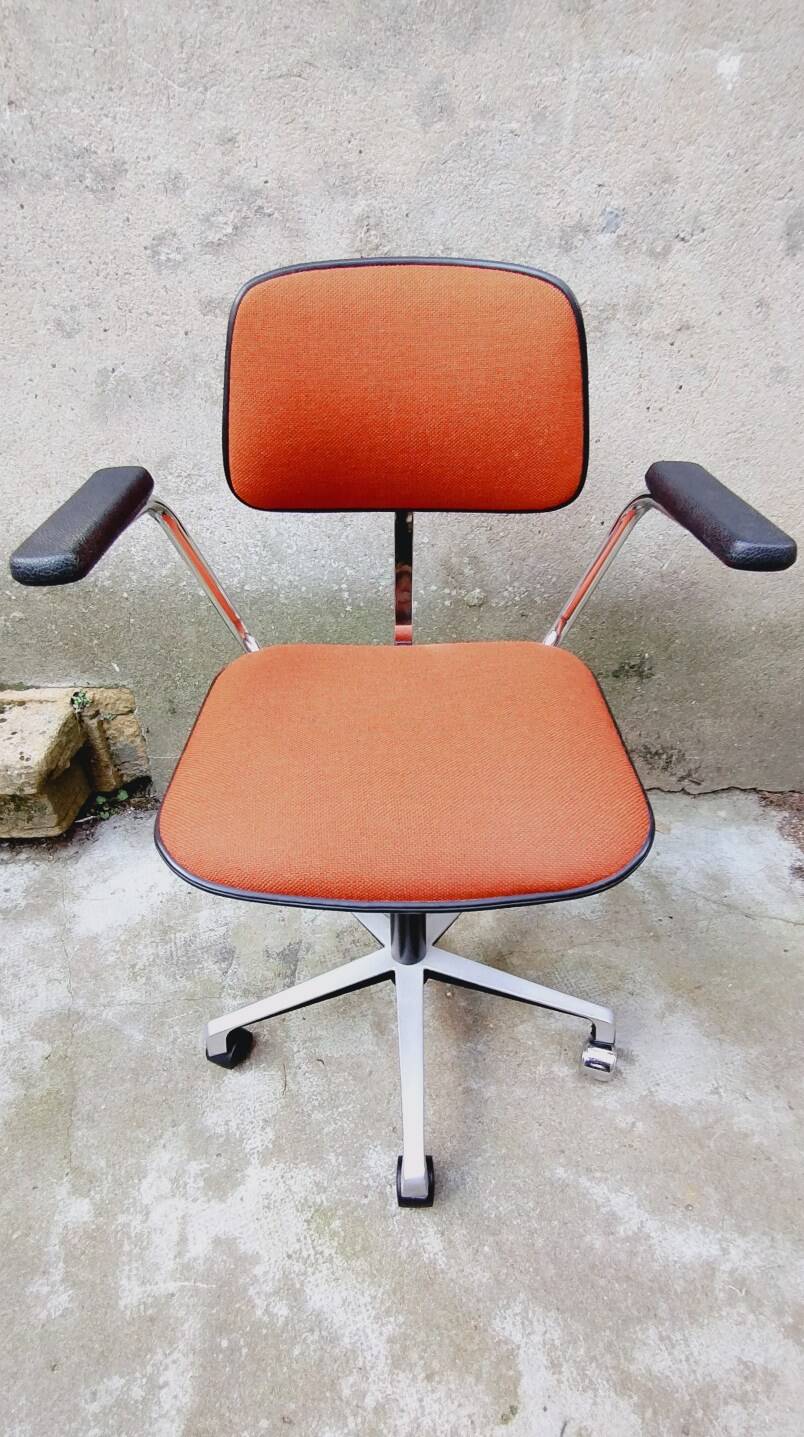 Vintage fabric office chair by Hag Oslo Norway