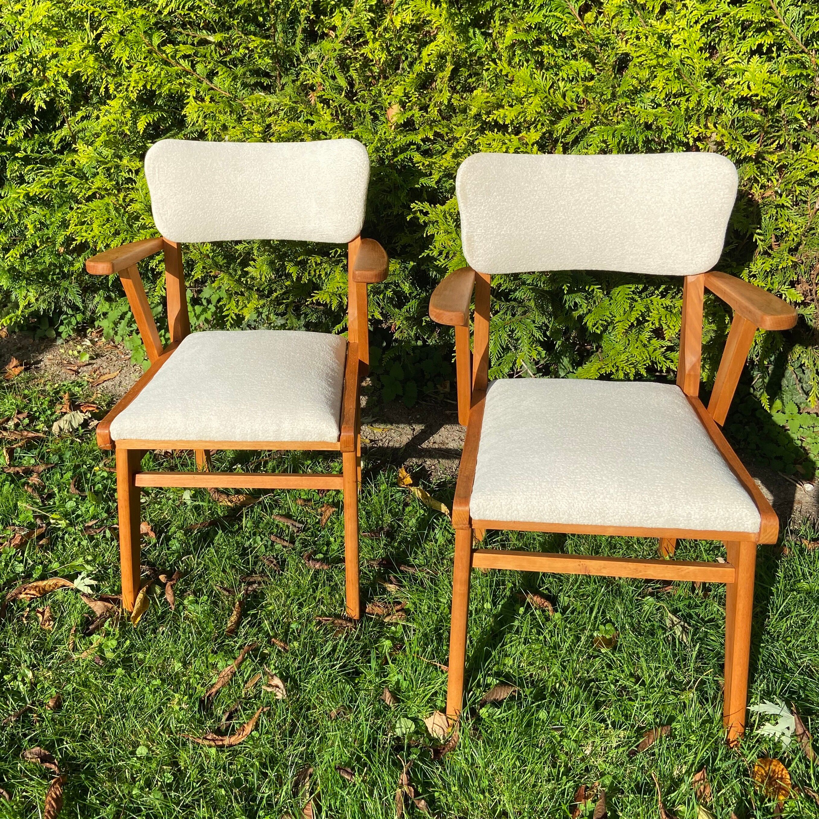 Pair of bridges armchairs