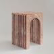 Pink marble side table "Balance"