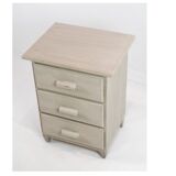Small Gustavian Gray-Painted Chest of Drawers with 3 Drawers