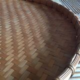 Braided bamboo platter
