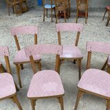 Set of 8 "Baumann" chairs