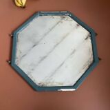 Large old octagonal beveled mirror