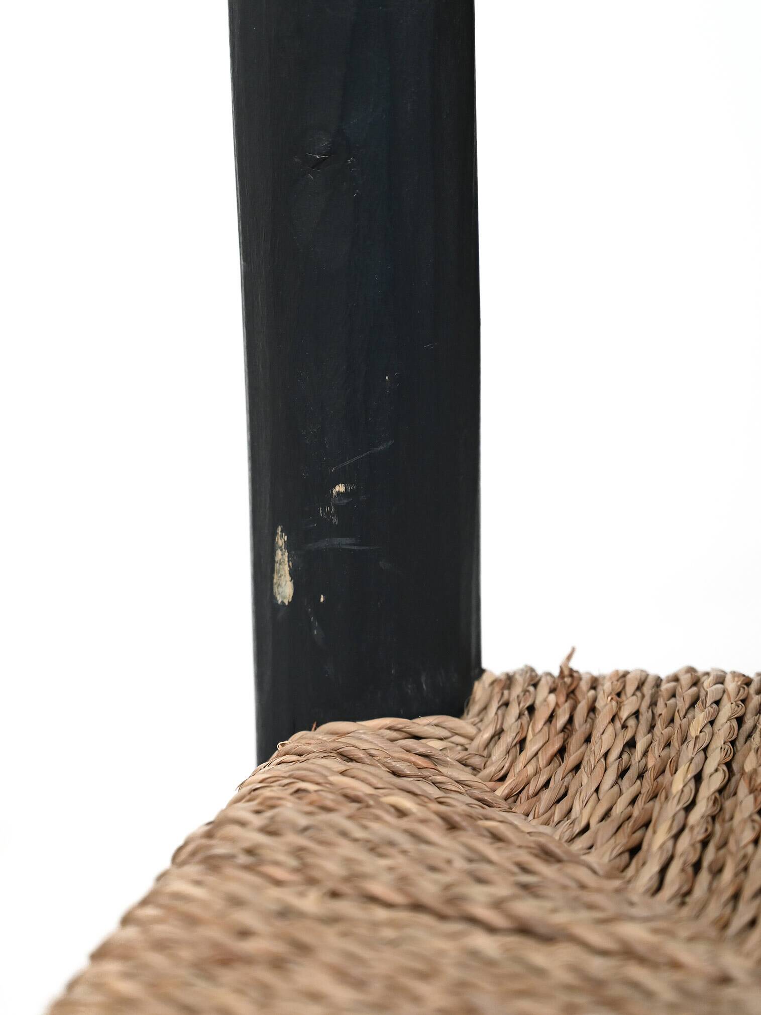 5 chaises marocaines en bois bleu
