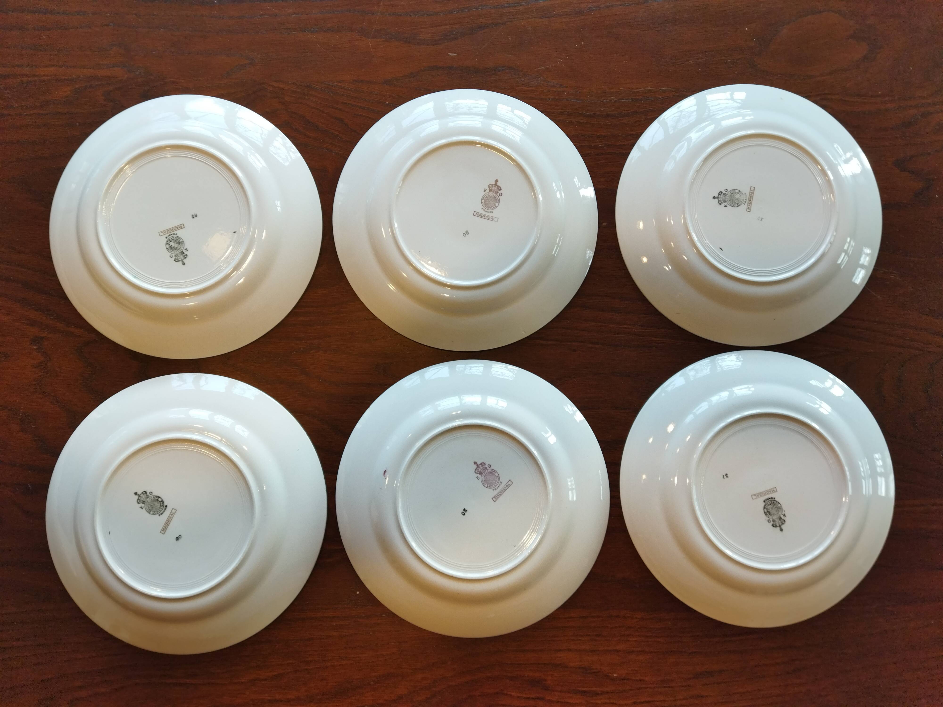 12 flat plates K&G Lunéville, Madrigal model