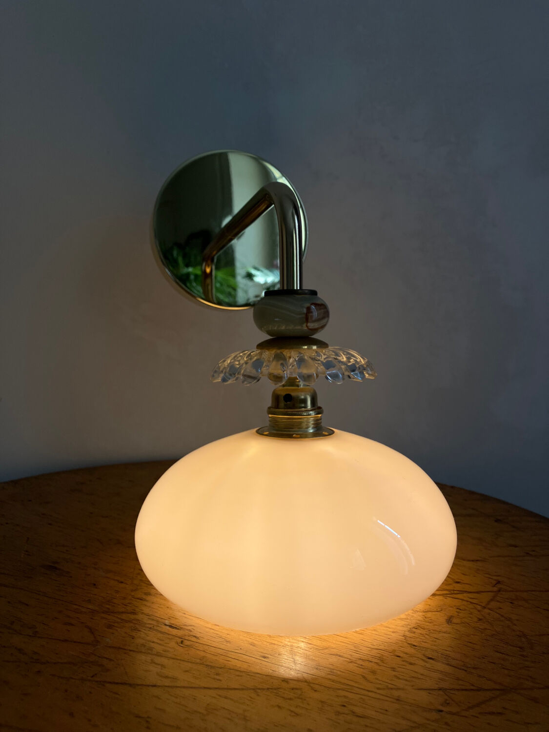 Vintage opaline wall light
