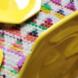 Set of 6 hexagonal plates Moulin des Loups