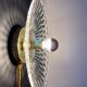 Vintage lampshade in chiseled glass