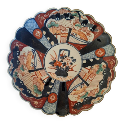 Plat en porcelaine Imari XIX Ème