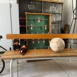Old nursery school bench with backrest