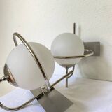 Paire d'appliques globe murale space age vintage 1970