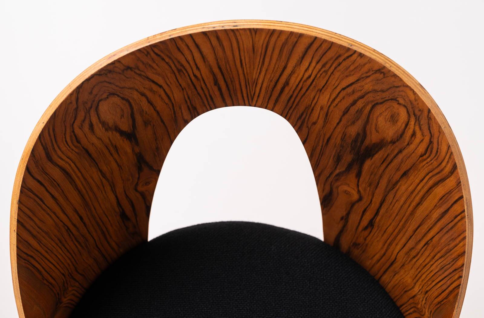 Set of 4 Mid Century Dining Chairs by A.Šuman, Reupholstered in KVADRAT