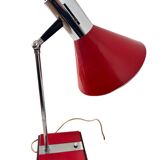 Italian desk lamp in wood and metal from the 1960s.
