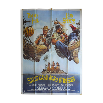 Affiche de cinéma originale "salut l'ami adieu le trésor"