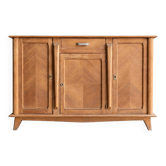 Buffet Art Déco en chêne – Placage chevrons