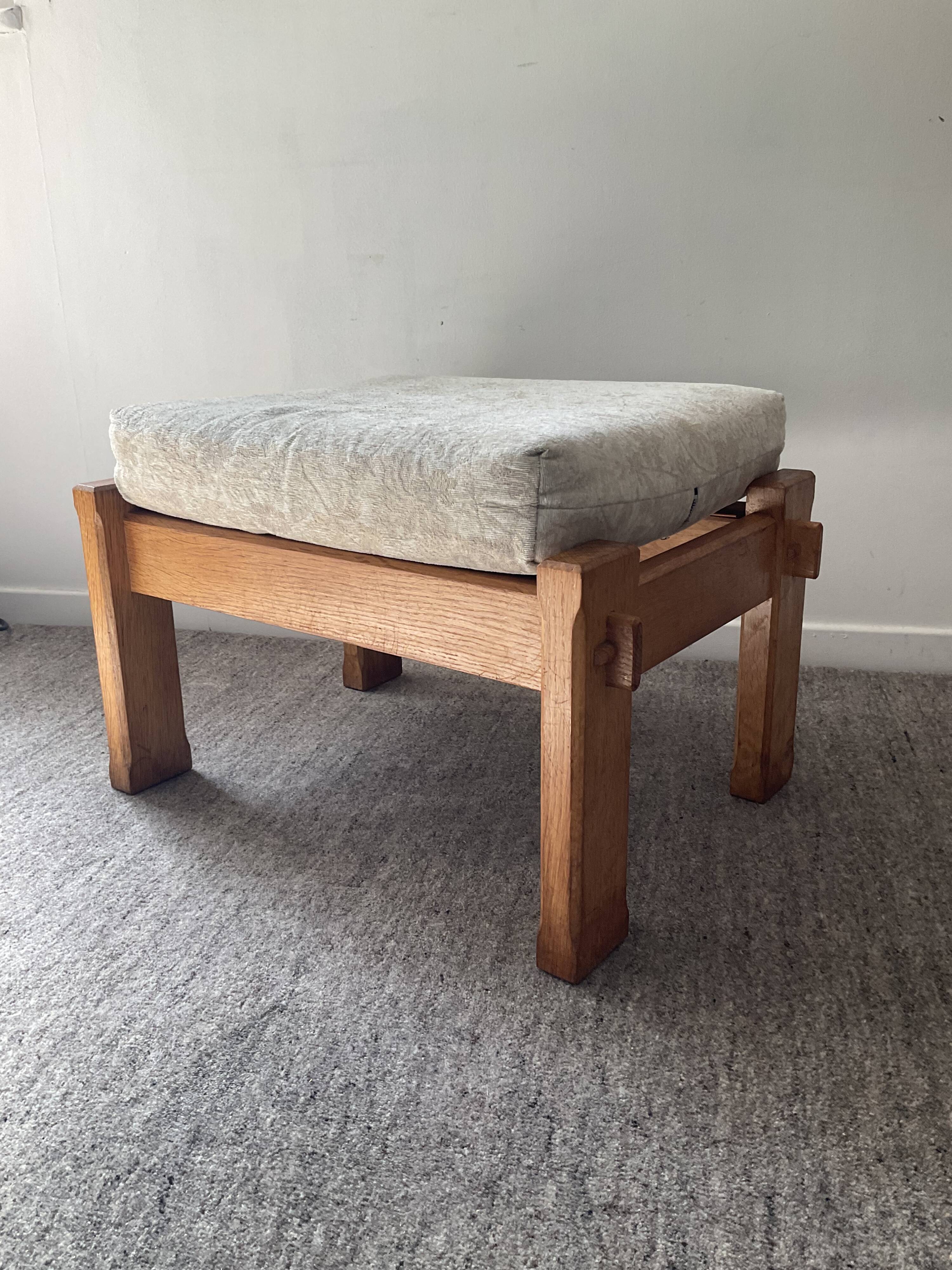 Vintage wooden Ottoman from the 70s