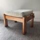 Vintage wooden Ottoman from the 70s