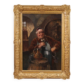 Great 19th century painting signed C. Huber