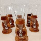 Champagne flutes Francis Dumelié