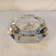 High octagonal diamond ashtray in solid crystal Flavio Poli style - 1970s