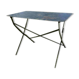 Antique black metal folding table – good quality