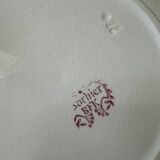 Ensemble assiettes Terre de Fer décor Sorbier Boch Frères Kéramis