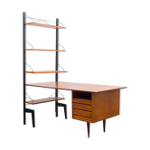 Ensemble Royal, bureau et étagère, teck,  Poul Cadovius