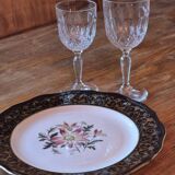 Crystal stemmed glasses