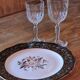 Verres pied cristal