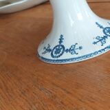 Fruit basket in opaque porcelain Terre de Fer de Gien model Malmaison