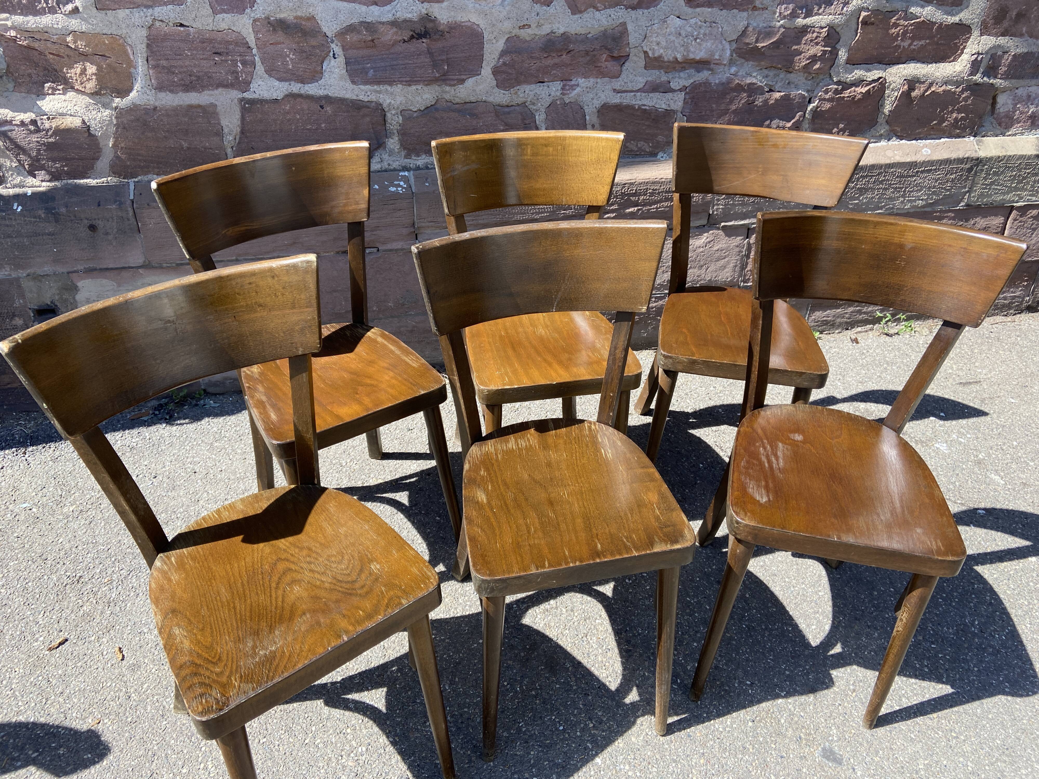 Set 6 bistro chairs