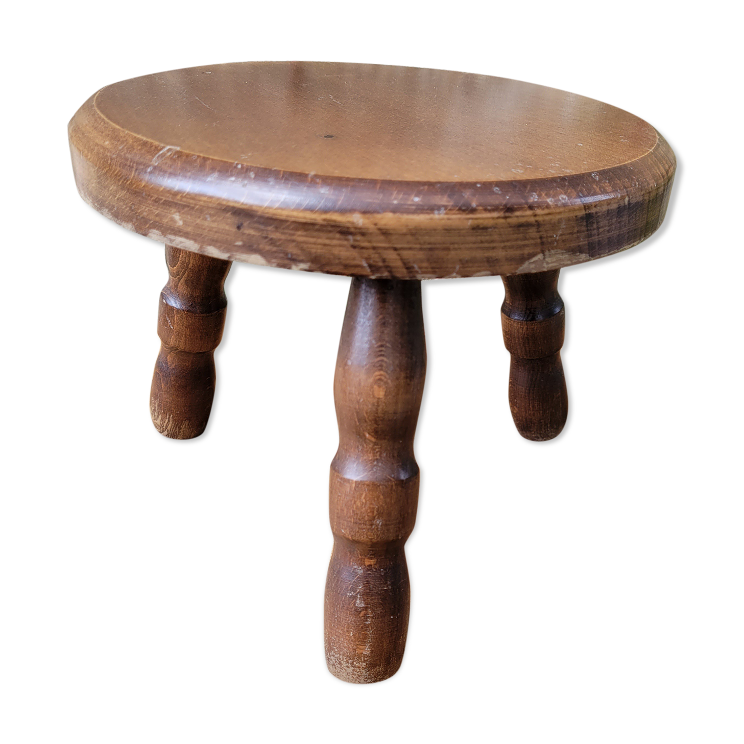 Wooden tripod stool
