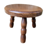 Tabouret tripode en bois
