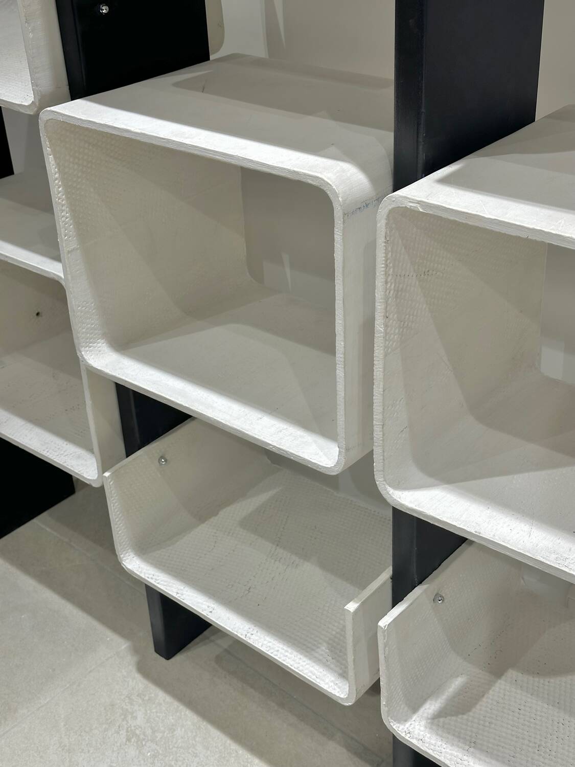 Large fiber and wood  shelf