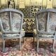 Paire de fauteuils cabriolets de style Louis XV