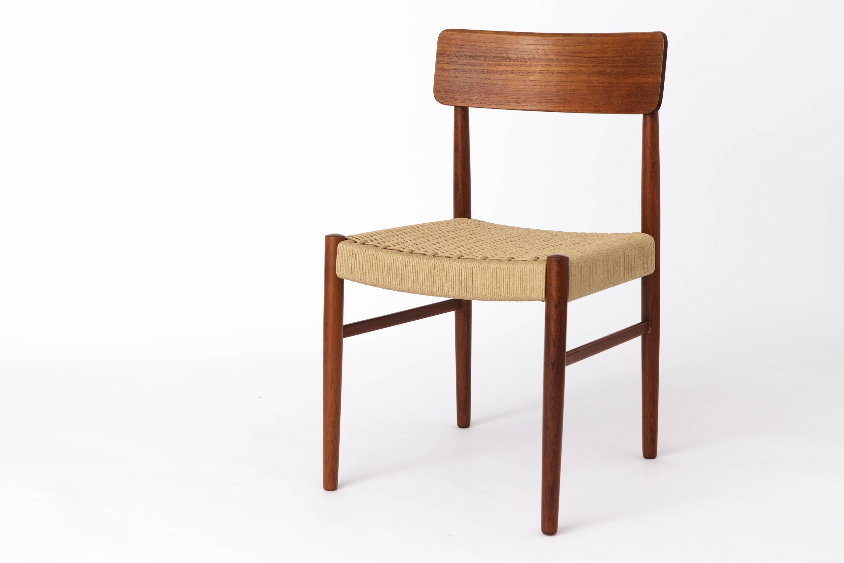 2 Dining Chairs 1960s - Danish, Teak, Papercord seats
