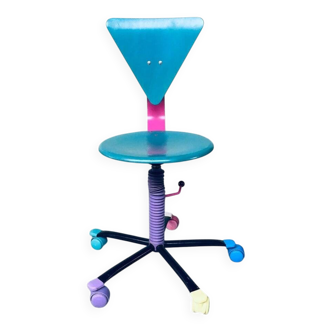 Colorful Desk Chair, 1980s