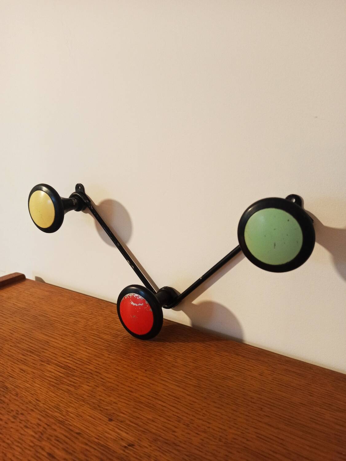 Vintage wall coat rack