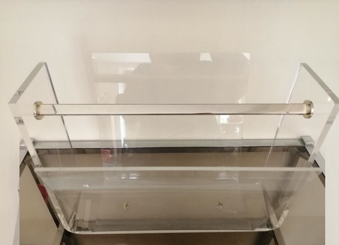 Magazine rack by David Lange for Roche Bobois