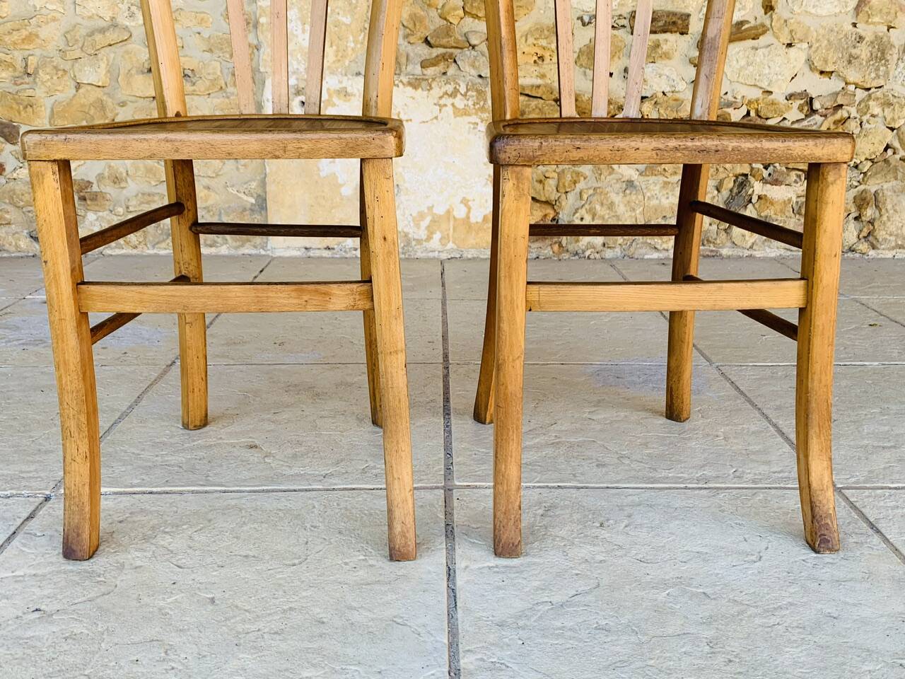 Pair of bistro chairs by Luterma, circa 50-60