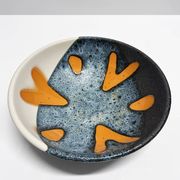 Rare set of three Elchinger Atelier ceramic bowls. France, 1950.