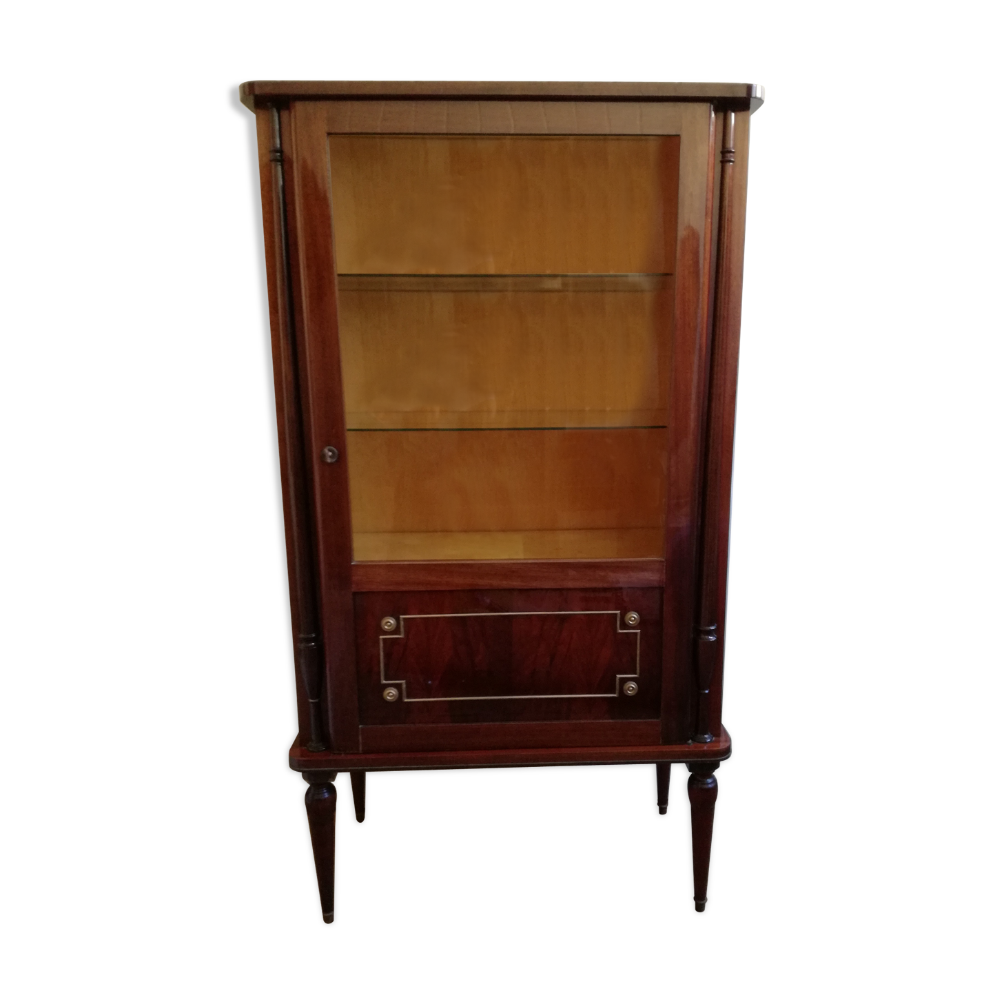 Showcase Louis XVI style mahogany