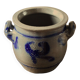 Blue gray Alsace stoneware pot