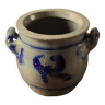 Blue gray Alsace stoneware pot