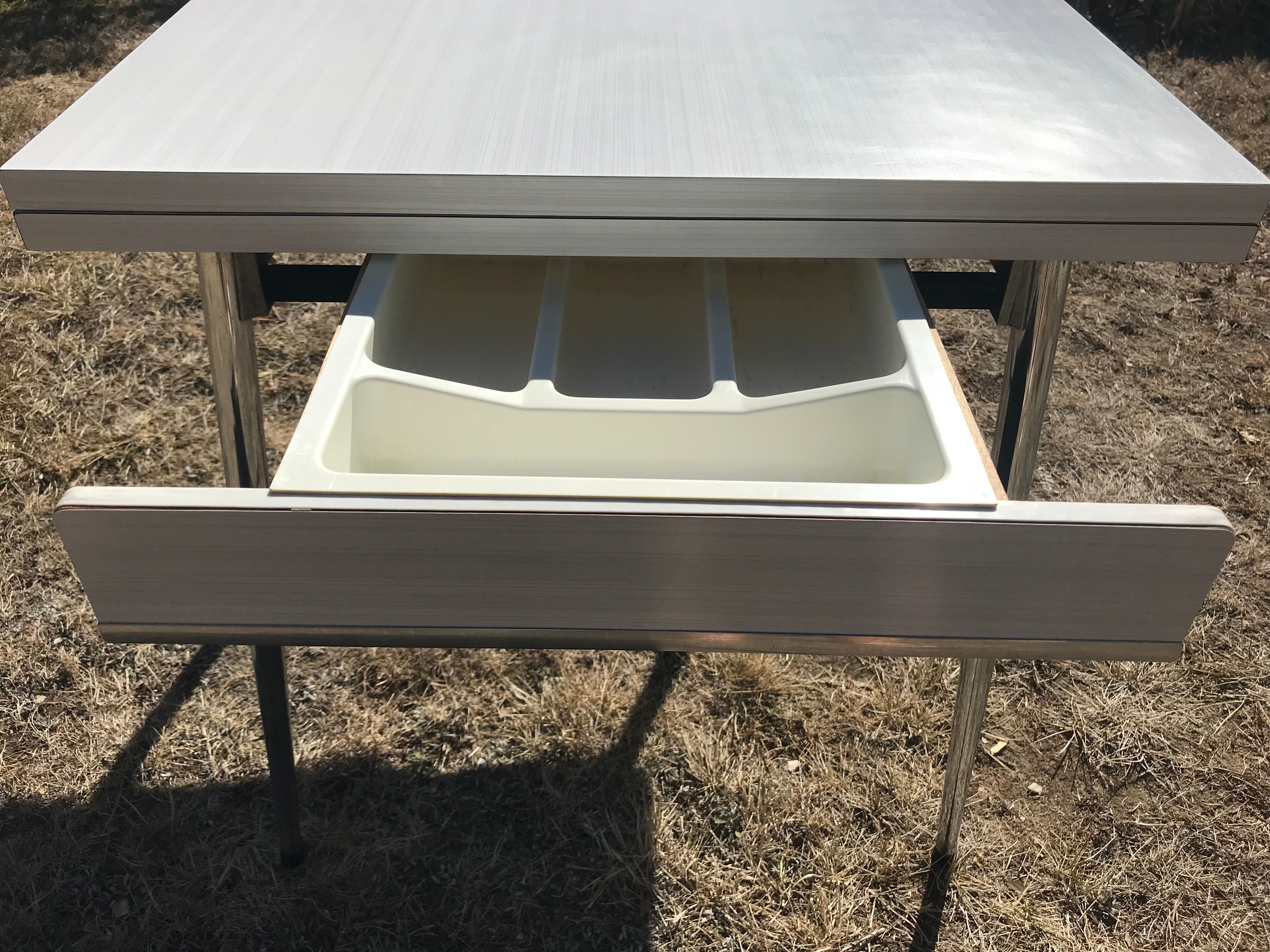 White formica table 1970