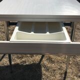 White formica table 1970