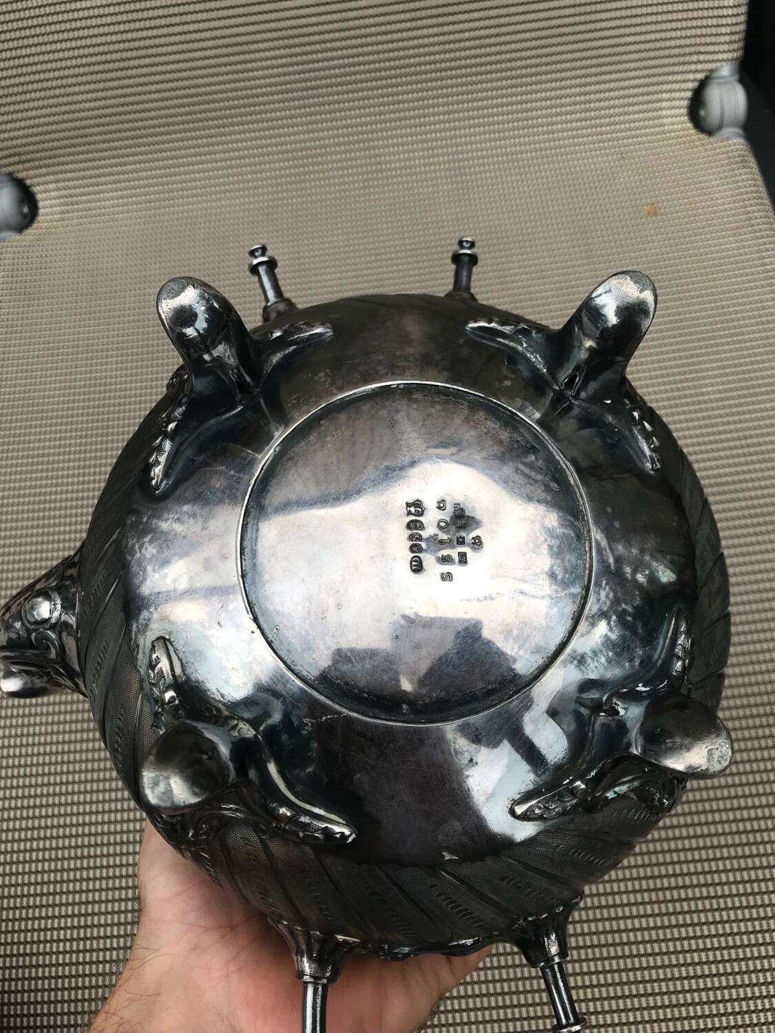 Vintage hallmarked silver teapot coffee pot