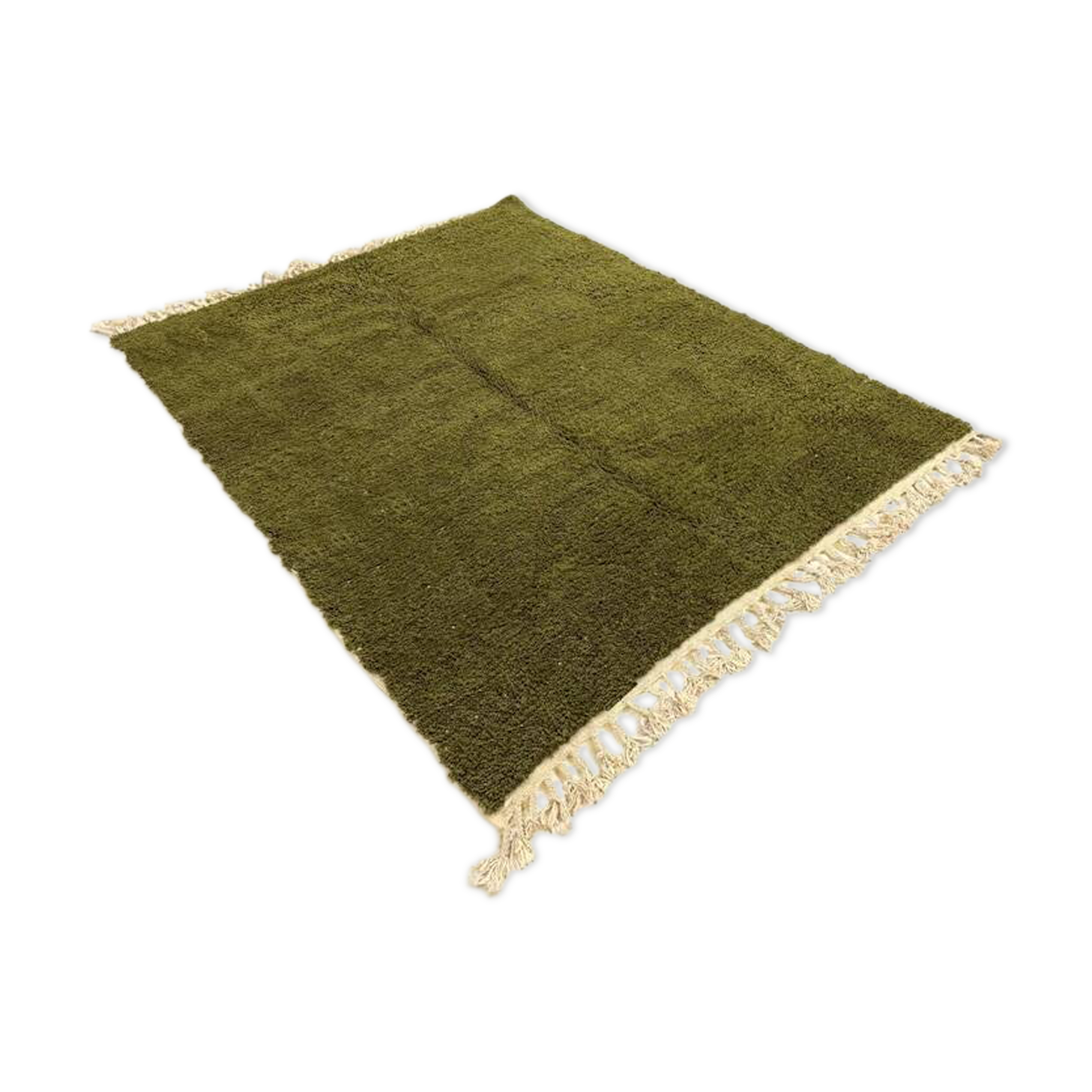 Tapis vert artisanal 250cmx150cm