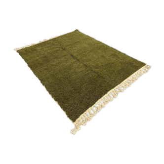 Handmade green rug 250cm x 150cm