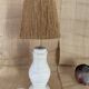 Baluster lamp base, new braided fabric cable.